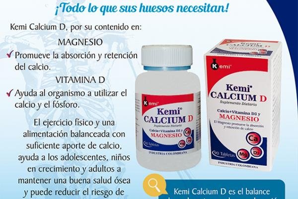 Kemi Calcium D x 90 Tabletas